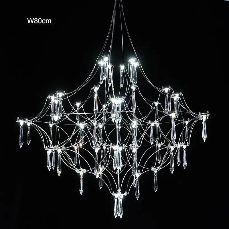 Crystal Chandelier for Living Room Dining Bedroom Hanging Lamps For Ceiling Firefly Lustre Design Modern Suspension Chandelier