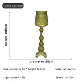 Italian Kartell living room floor lamp designer,artistic decoration,hollowed out internet famous ornament,ins style bedroom lamp
