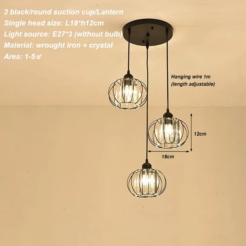 Modern crystal chandelier living room ceiling chandelier bedroom ceiling lamp hallway porch chandelier balcony foyer lighting
