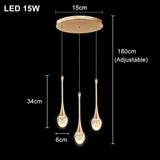 Modern Bubble Crystal Pendant Lights Indoor Hanging Lamp For  Kitchen Island Dining Living Room Bar Cafe Pendant Lamp Home Decor