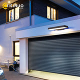 Modern LED Dusk-to-Dawn Motion Sensor Outdoor Wall Sconce - Black Exterior Light Fixture for House Front Door, Entryway, Garage & Balcony