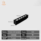 35 Series DC48V Magnetic Track Light - Modern Embedded LED Grille Spotlight & Linear Flood Lamp for Ceiling Home Lighting