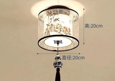 Corridor Warm Ceiling Light Hotel Villa Hotel Entrance Foyer Entrance Balcony Light