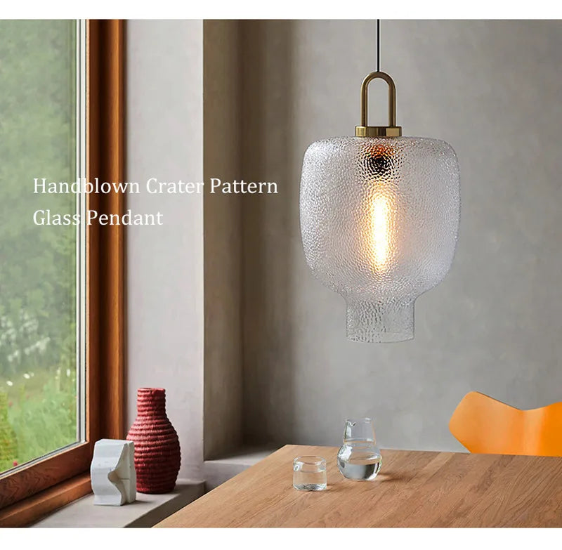 Modern LED Lantern Glass Ceiling Chandeliers Minimalist Nordic Living Dining Room Hanging Light Home Decors Pendent Lamp Fixtures