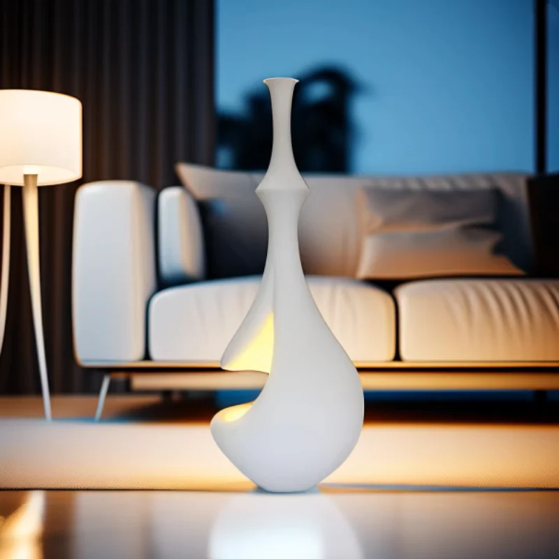 Wabi Sabi Style Living Room Simple Art Floor Lamp Designer 2025 New Original Bedroom Study Creamy Atmosphere Lighting Fixtures