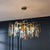 2025 Modern Gold Crystal Chandelier Living Room High Ceiling Luxury Big Lustres Aluminium Crystal Tree Branch Chandelier Lights