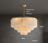 2026 Marble Series Gold Chrome Dimmable Led Chandelier Lighting Lustre Suspension Luminaire Lampen For Living Room