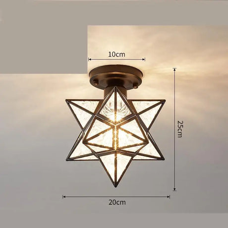 Nordic Light Luxury Simple Corridor Lamp Creative Porch Balcony Home Bedroom Net Red Star Diamond Corridor Ceiling Lamp