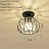 Nordic Modern K9 Crystal Ceiling Lights Indoor Ceiling Lamp Hallway Stairs Bedroom Lustre's Dining Room Fixtures Home Decors