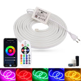 RGB Smart LED Neon Strip Light 220V - Waterproof Flexible Ribbon Tape