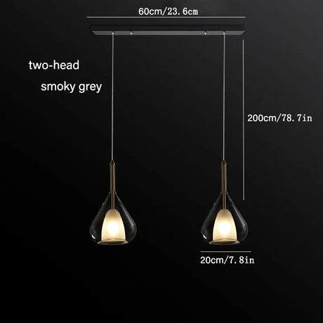 Nordic Glass Bedroom Pendant Light Postmodern Creative Designer Restaurant Bar High-End Room Decors Bedside Minimalist Hang lamps