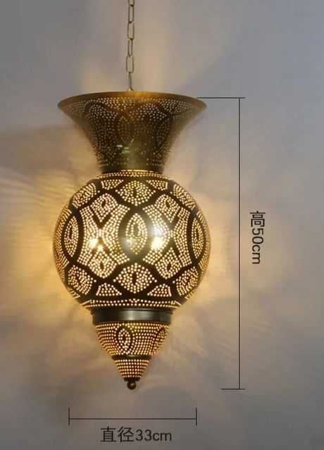 Southeast Asia Moroccan Retro Vintage Industrial Wall Lamp LED E27 Gold Luster's Iron Art Decorative Wall Mounted Restaurant Store