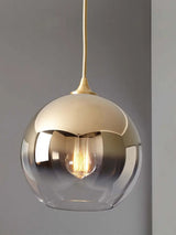 Modern Gold Silver Glass Ball Pendant Light Lighting for Living Dining Meeting Room Bedroom Bar Indoor Decoration Hanging Lamps