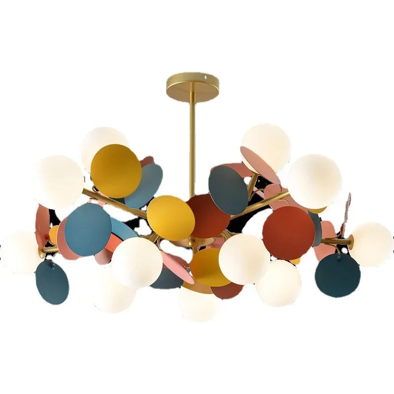 Modern Led Chandeliers Colourful Branch Chandelier for Bedroom Living Room Hanging Lamps Lustre Luxury Ceiling Light