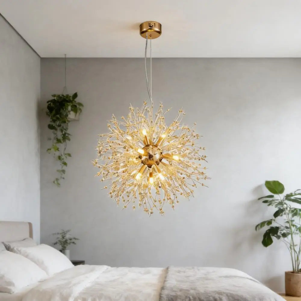 French Dandelion Ceiling Chandelier Luxury Modern Pendant Lamp for Living Room Kitchen Children's Room Decorative Lighting