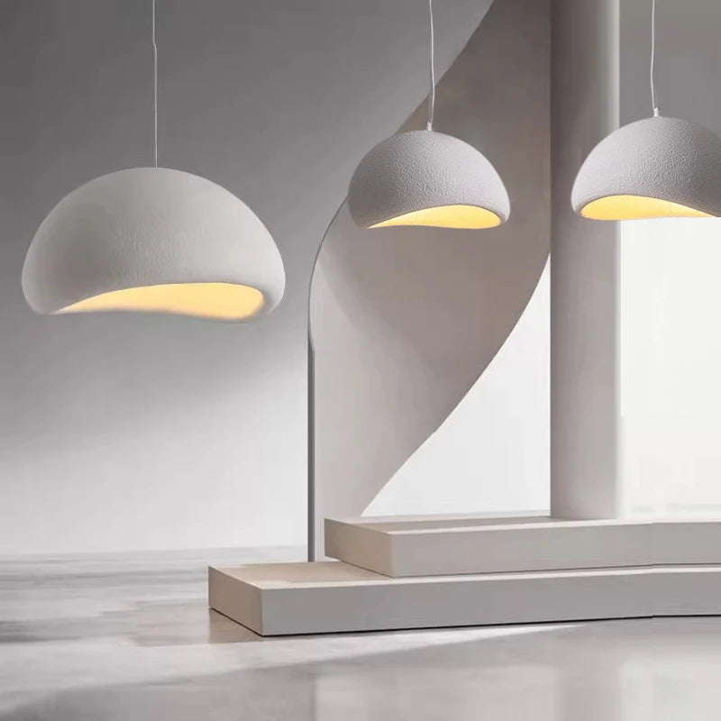 Nordic Wabi Sabi Style Led E27 Chandelier Lustre Dining Room Bedroom Hanghing Home Decor Bar Loft Pendant Fixtures Kitchen Lamp