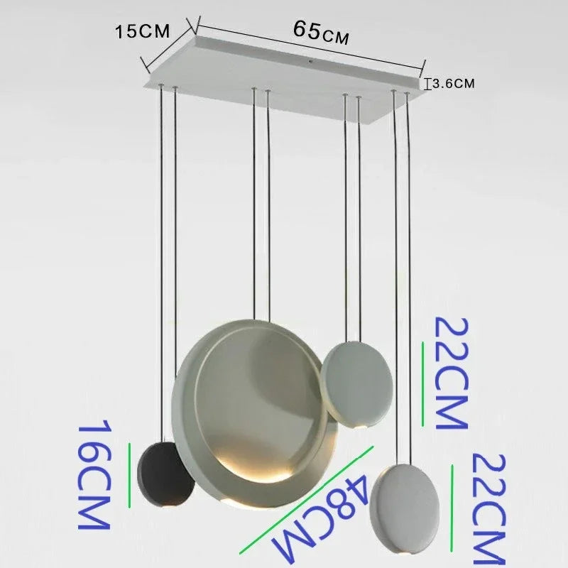 Scandinavian LED Chandelier - Modern Nordic Pendant Lamp for Dining & Kitchen