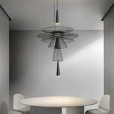 Modern Flying Saucer Hanging Lamps for Ceiling Luxury Metal Pendant Lights Restaurant INS LED Chandelier Loft Home Decorations