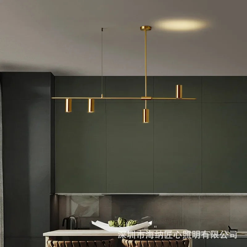 luxury bar Nordic home  spot pendant lamp Aisilan led chandelier modern all copper dining room light
