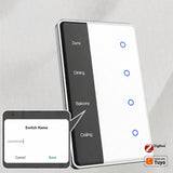 Zigbee DIY Smart Light Switch with Touch Screen Display - US Standard Tuya Wall Switch