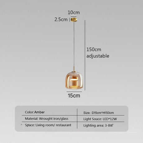 Nordic Pendant Light Modern LED Minimalistic Glass Hang lamp for Bedroom Dining Room Bar Home Decors Suspension Kitchen Fixtures