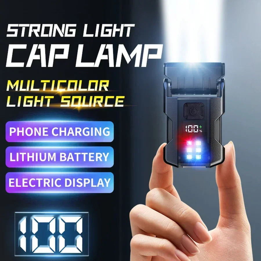 Portable Mini Keychain Flashlight Led Bright EDC Torch Magnetic Cap Clip Lamp Flash Light Outdoor Camping Fishing Tools