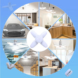 28W Fan Shape LED Bulb E27 LED Lamp Foldable 220V 110V Light Bulbs For Home Living Room Warehouse Garage Ceiling Light