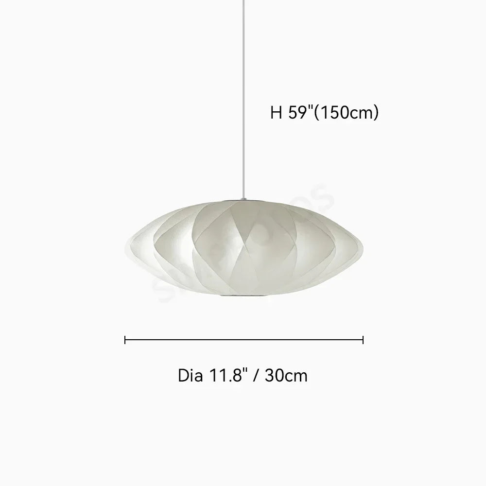 Wabi-sabi Silk LED Pendant Lamp Denmark Designer Hanging Light Living Room Hotel Restaurant Factory Direct High-End Home Decor