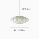 Wabi-sabi Silk LED Pendant Lamp Denmark Designer Hanging Light Living Room Hotel Restaurant Factory Direct High-End Home Decor