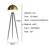 Nordic Postmodern Luxury Retro Art Exhibition Hall Bedroom Living Room Creative Tripod Mushroom Bedside Table Lights Floor Lamp