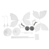 2-Pack 48W Creative LED Butterfly Floor Lamps - Romantic Standing Road Lead Lights for Weddings, Hotels, Events & Home Decor