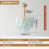 French Luxury Crystal Living Room Pendant Light Internet Famous Creative Shell Light Romantic Clover Pendant Light
