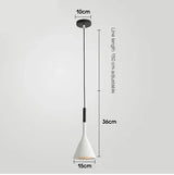 Modern Led Pendant Lights Black White for Kitchen Fixtures Bedroom Table Dining Room Hanging Lamp Lampshade Home Chandelier