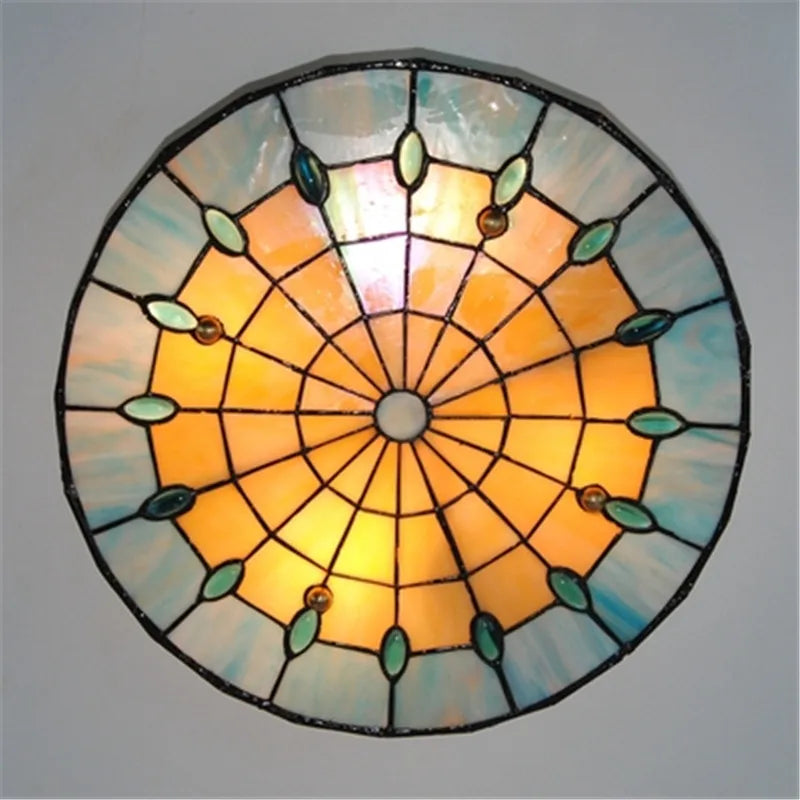 Vintage glass ceiling light turkish designer tiffany lamp for Bedroom Lighting Living Room dining room decoration kitchen lighti