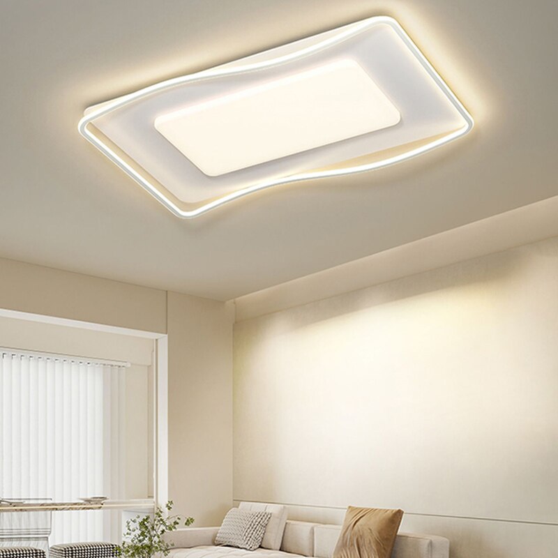 New LED Chandeliers Acrylic Round Lamps for Bedroom Home Decor Study Room Minimalism Indoor Lighting Modern White Ceiling Lights