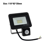 LED Floodlight PIR Motion Sensor White IP66 AC220V Exterior Projector Spotlight SMD2835 Outdoor Lighting Floor Lamp
