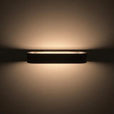 Modern Aluminum Indoor LED Wall Lamp (Black/White Finish) - Minimalist Accent Sconce Light Fixture for Bedroom Bedside, Hallway & Aisle Lighting