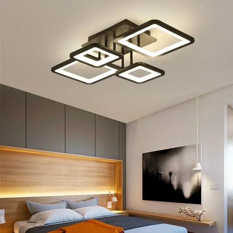 Modern LED Ceiling Lamp Nordic Simple Ceiling Chandelier for Living Room Bedroom Dining Room Indoor Decorative Lamps Fixtures