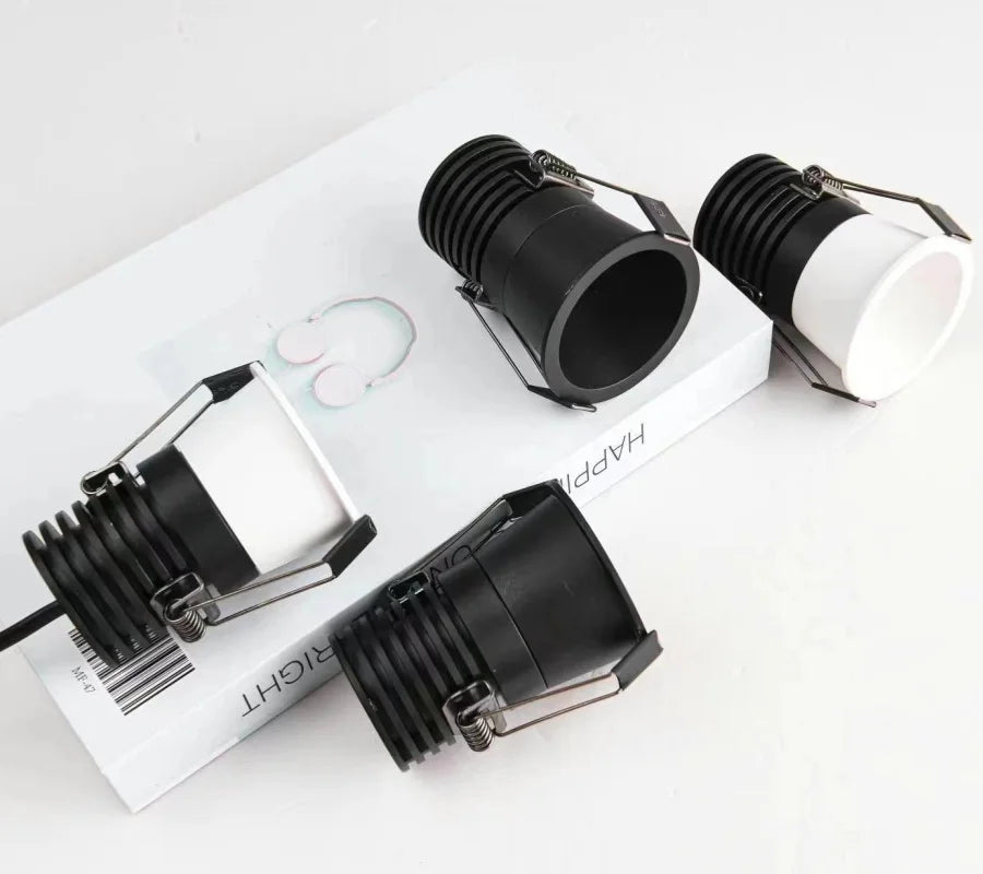 Mini Anti-Glare LED Spotlight - 35mm & 55mm Dimmable COB Ceiling Light