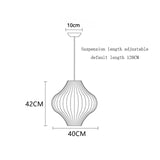 Denmark Designer Silk Pendant Lamp Living Room Hotel Hall Restaurant Hanglamp Home Decoration LED Lighting Factory Direct Sales