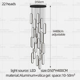 Minimalist Chandelier Nordic Hanging Modern LED Pendant Light Living Room Restaurant Villa Loft Ceiling Staircase Pendant Light