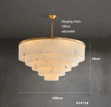 2026 Marble Series Gold Chrome Dimmable Led Chandelier Lighting Lustre Suspension Luminaire Lampen For Living Room