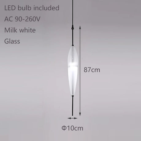 Wonder Glass Night Flow Bespoke Glass pendant light teardrop-shaped Blue pendant light art deco Italian Replica designer Lamp
