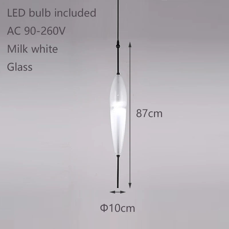 Wonder Glass Night Flow Bespoke Glass pendant light teardrop-shaped Blue pendant light art deco Italian Replica designer Lamp