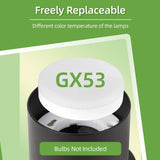 Rotatable GX53 LED Ceiling Spotlight - 350° Swivel Surface Mount Light