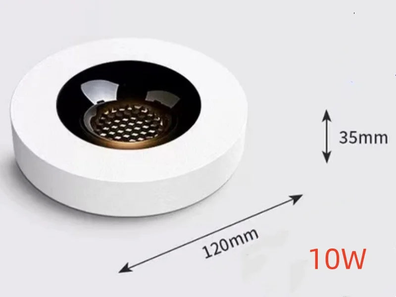Fashionable ultra-thin 3.5CM surface mounted anti glare full spectrum COB tube lamp, home living room hallway, no opening