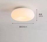 Modern Nordic round LED wall lamp bedroom balcony entrance porch lamp warm guest dining room ceiling light chandelier