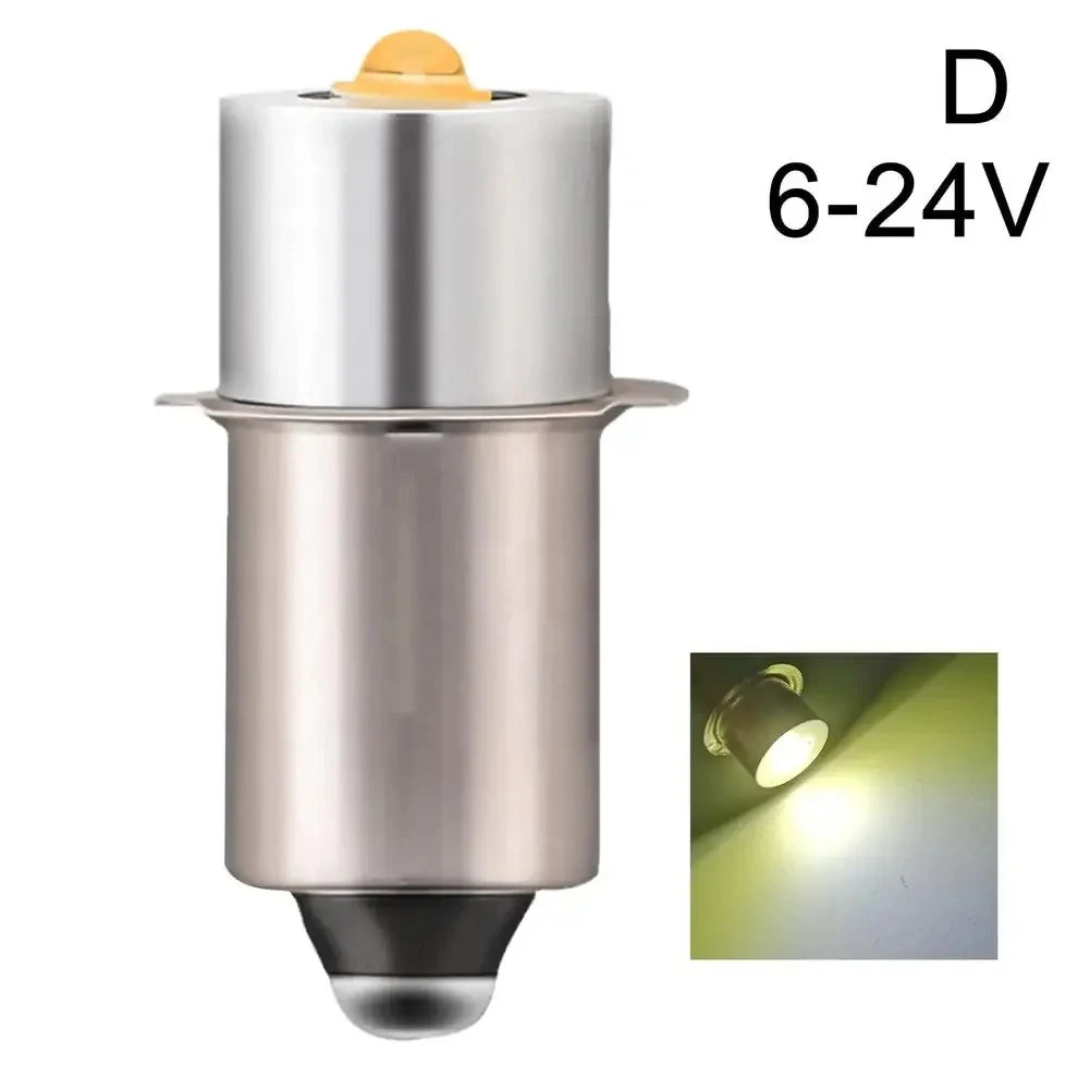 5W/3W LED Flashlight Upgrade Bulb (6V-24V) - White & Warm White Replacement Lamp