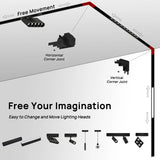 New Design Flood Spot Recessed Magnetic Track Light Led Line Lamp Magnet Rail Ceiling System Indoor Track Lights for Room