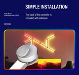 Smart RGB LED Constellation Splicing Wall Lights (Music Sync & APP Control) - DIY Geometric Modular Gaming Room Ambient Backlight & Bedroom Decor
